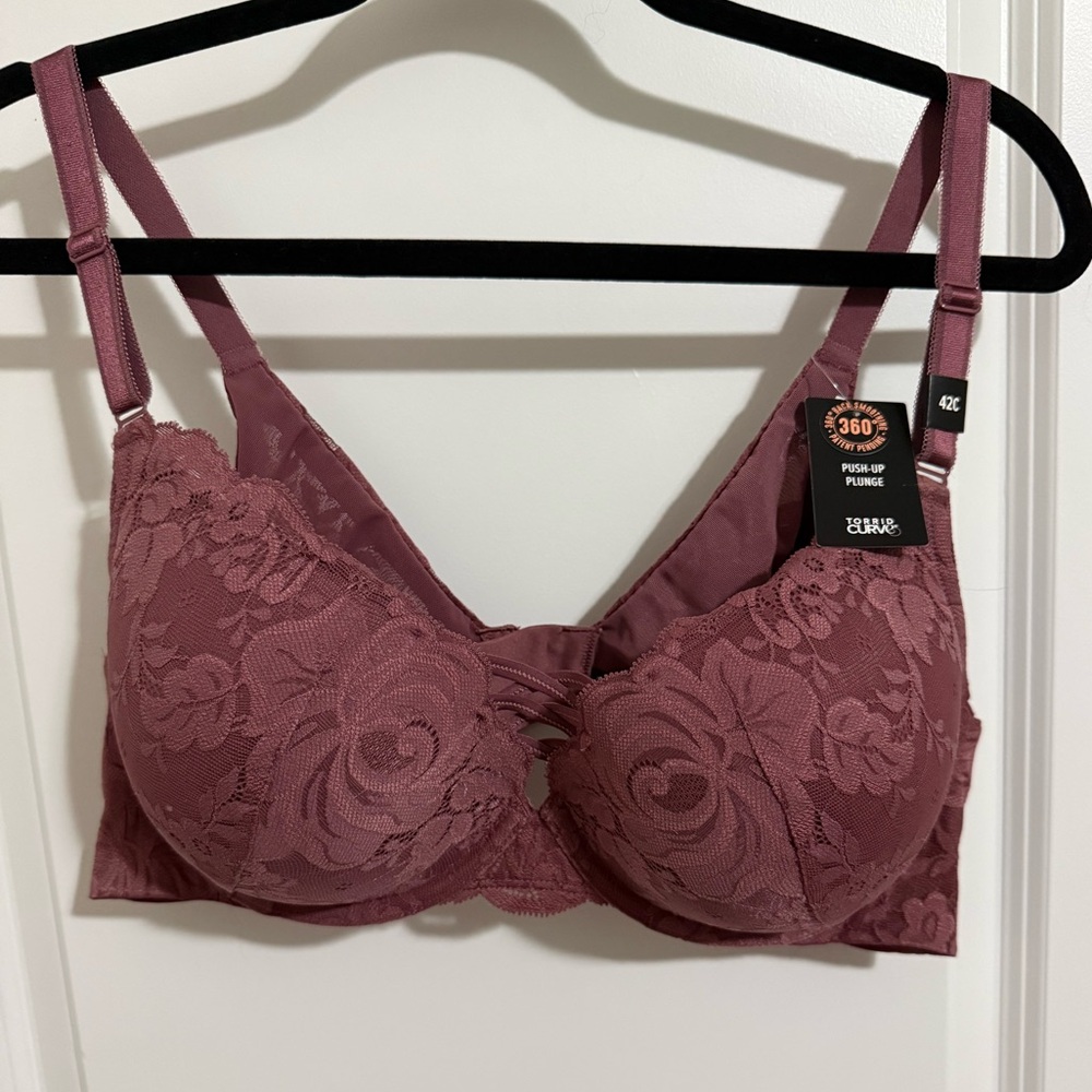 Dusty Rose Plunge Push Up